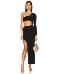 Norma Kamali - Shane Wide Slit Gown - Lyst