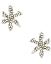 Lele Sadoughi - Pave Water Lily Stud Earrings - Lyst