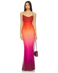 MINKPINK - Cosima Ombre Mesh Maxi Dress - Lyst