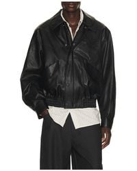 LE17SEPTEMBRE - Faux Leather Zip Blouson - Lyst