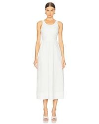 Bardot - Vestido Midi De Popelina De Encaje Bryony En Color Blanco Talla En - Lyst