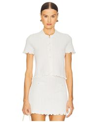 L'academie - 'Academie Salisa Scallop Cardigan - Lyst