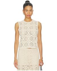 FRAME - The Crochet Tank - Lyst