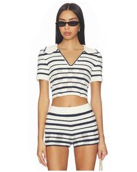 MY BEACHY SIDE - Vera Hand-Crocheted Polo Top - Lyst