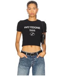 we11done - Camiseta Gráfica En Color Negro Talla En - Lyst