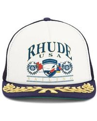Rhude - Usa Sailing Icon Trucker Hat - Lyst