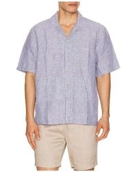 Faherty - Short Sleeve Laguna Linen Camp Shirt - Lyst