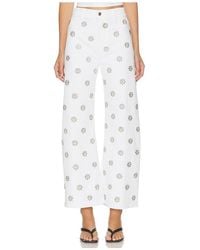 Veronica Beard - Pantalones Cortos De Tiro Alto Y Pierna Ancha Grant En Color Blanco Talla (También En 25, 26, 27, 28, 29) - Lyst