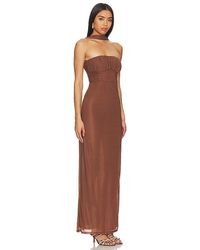 LPA Giulia Maxi Dress in Black | Lyst