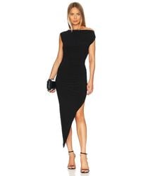 Norma Kamali - Drop Shoulder Side Drape Gown - Lyst