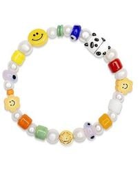 Nialaya - Panda Pearl Bracelet - Lyst