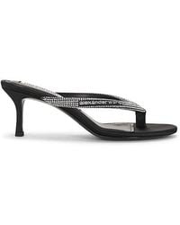 Alexander Wang - Courtney 65Mm Thong Logo Sandal - Lyst