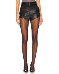 Amanda Uprichard - X Revolve Kelso Faux Leather Shorts - Lyst