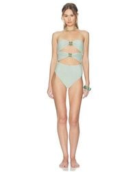 Devon Windsor - Amii Lurex One Piece - Lyst