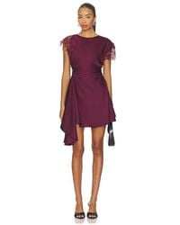 AMUR - Zina Ruched Mini Dress - Lyst