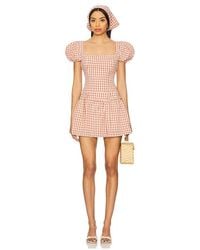 For Love & Lemons - Georgia Gingham Short Sleeve Mini Dress - Lyst
