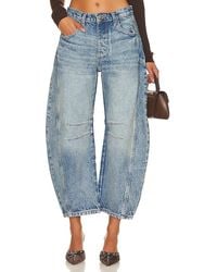 Free People - X We The Free Good Luck Mid Rise Barrel - Lyst