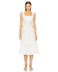 LOBA - Carmen Midi Dress - Lyst