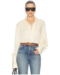Helsa - The Relaxed Silk Shirt - Lyst