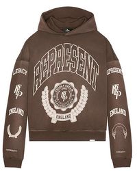 Represent - Sudadera Legacy Crest En Color Marrón Talla (También En M, S, Xl/1X) - Lyst