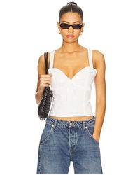 MORE TO COME - Chloe Lace Up Back Top - Lyst