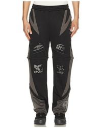 Logo Patch Racer REVENGE Racer Patch Convertible Track Pants in Red for Men | Lyst