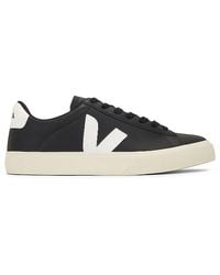 Veja - Zapatillas campo chromefree piel negro/blanco - Lyst