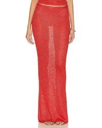 Asta Resort - Falda Maxi Carolina En Color Rojo Talla (También En S, Xs, M, Xl) - Lyst