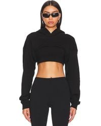 Alo Yoga - Cropped Shrug It Off Cropped Hoodie - Lyst