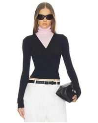 Helsa - Wrenn Color Block Knit Turtleneck - Lyst