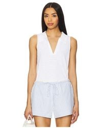 Nation Los Angeles - Roberta Collared Tank - Lyst