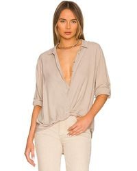 Bobi - Button Up Tee - Lyst