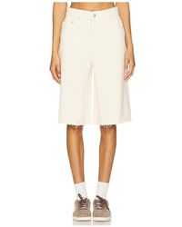 DL1961 - Lucila High Rise Short En Color Ivory Talla En - Lyst