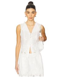WeWoreWhat - Lace Button Up Top - Lyst