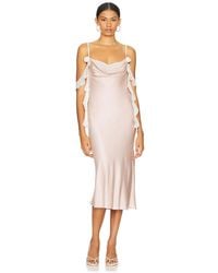LOBA - Soria Midi Dress - Lyst