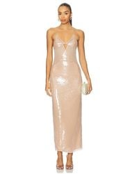 Ceren Ocak - Sequin Cut-Out Dress - Lyst