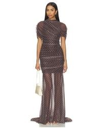 Amanda Uprichard - X Revolve Evianna Mesh Gown - Lyst