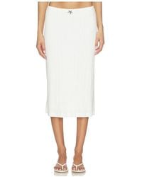 Lacoste - Pointelle Skirt - Lyst