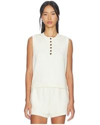 Varley - Marla Button Placket Tank Top - Lyst