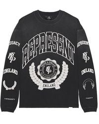 Represent - Camiseta Manga Larga Legacy Crest En Color Negro Talla (También En M, S, Xl/1X) - Lyst