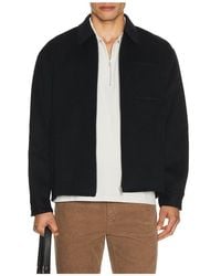 FRAME - Double Face Zip Shirt Jacket - Lyst