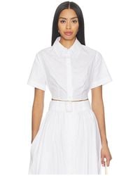 Matthew Bruch - Cropped Tie Back Button Up - Lyst