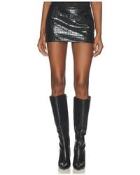 Lovers + Friends - X Hannah Lizzy Denise Faux Croc Mini Skort - Lyst
