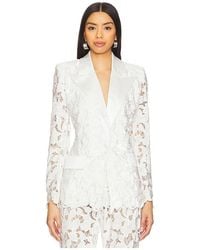 Nadine Merabi - Velvet Lace Blazer - Lyst