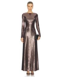 LAPOINTE - X Revolve Mirror Jersey Boatneck Gown - Lyst
