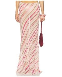 Runaway the Label - Cyrus Low Waist Sheer Maxi Skirt - Lyst