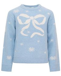 LoveShackFancy - PULL MINTLEY en Baby Blue - Lyst