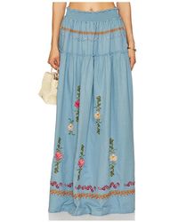 Agua Bendita - X Revolve Jenna Maxi Skirt - Lyst