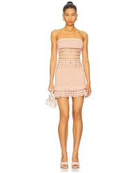 retroféte - Vali Crochet Pearl Embellished Dress - Lyst