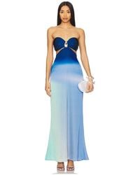 Baobab - Vestido Voila En Color Royal Talla En - Lyst